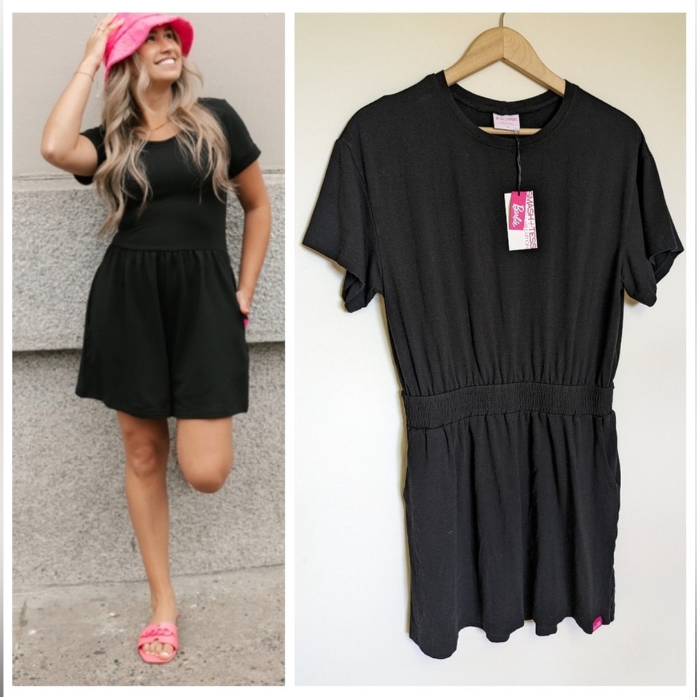 Smash + Tess Black Midi Dress